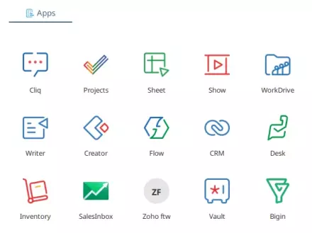 zoho all apps